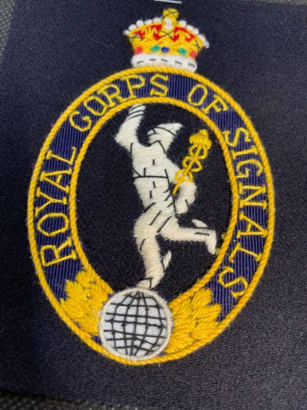 British Army Royal Corps of Signals Regiment Embroidered Blazer Badge - The Militaria Shop