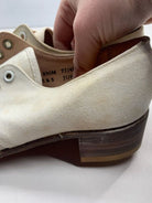 Original WW2 British Army Women's White Summer Shoes - ATS WAAF - Size 230 - The Militaria Shop