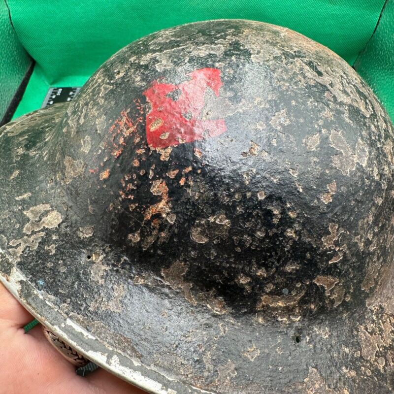 British Army Mk2 Brodie Helmet - Original WW2 - South African Manufactured - The Militaria Shop