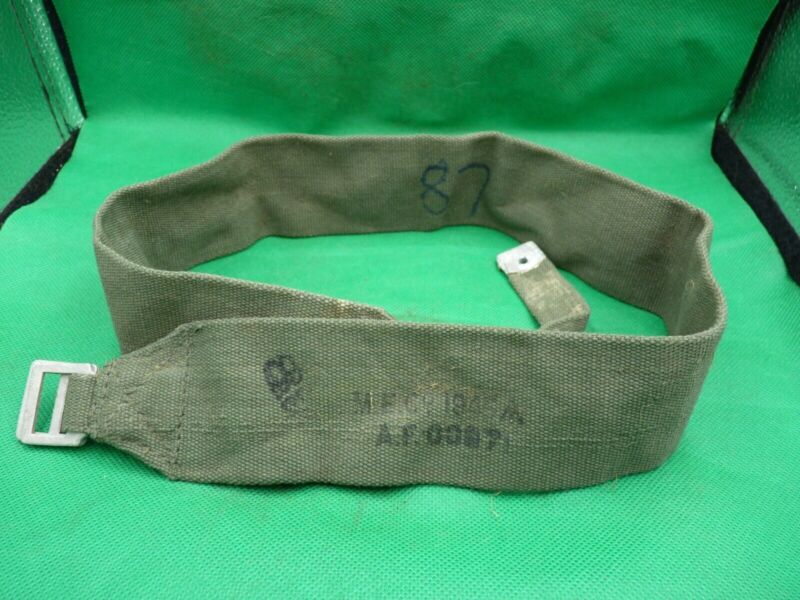 Original WW2 British Army 44 Pattern Equipment Strap - 1945 Dated - The Militaria Shop