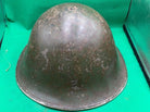 WW2 Canadian Army Mk3 Turtle Helmet - Original WW2 Helmet Shell - High Rivet - The Militaria Shop