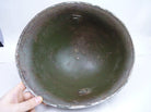 Original WW2 British / Canadian Mk3 Turtle Helmet Untouched Paint - The Militaria Shop