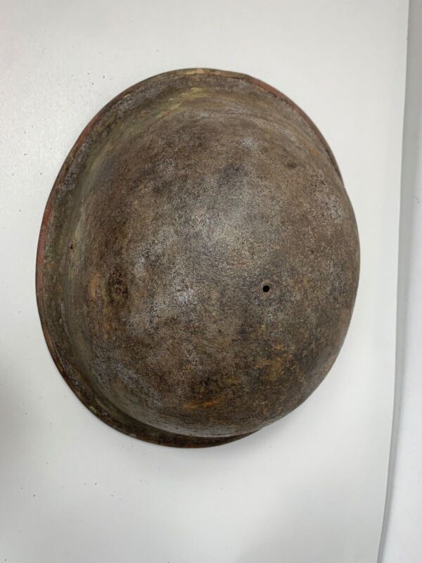 Mk3 Canadian / British Army Original WW2 Turtle Helmet High Rivet - The Militaria Shop