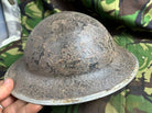 British Army Mk2 Brodie Helmet - Original WW2 - South African Manufactured - The Militaria Shop