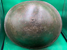 WW2 Canadian Army Mk3 Turtle Helmet - Original WW2 Helmet Shell - High Rivet - The Militaria Shop