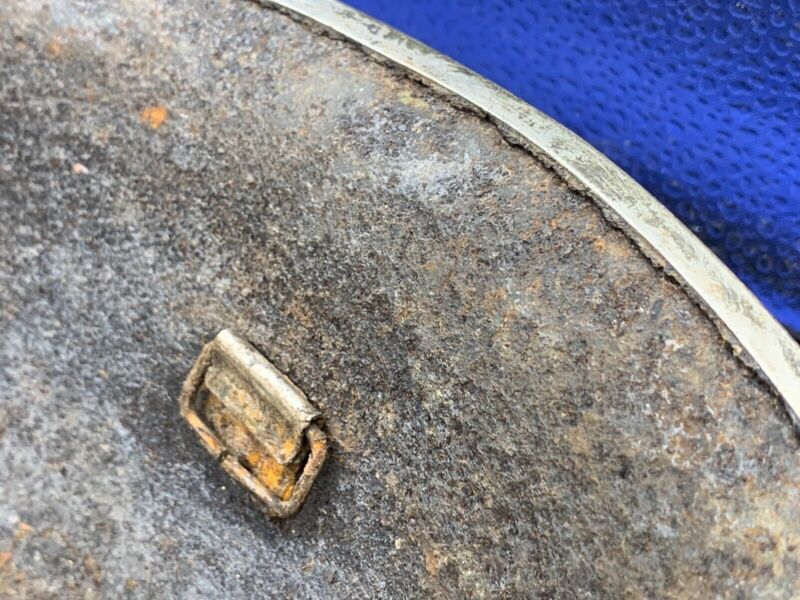 WW2 Canadian Army Mk3 Turtle Helmet - Original WW2 Helmet Shell - High Rivet - The Militaria Shop