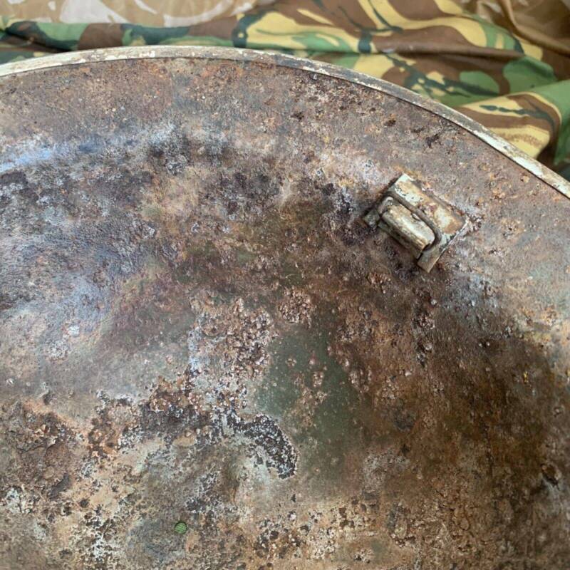 Original WW2 British Style South African Mk2 Army Combat Helmet - The Militaria Shop