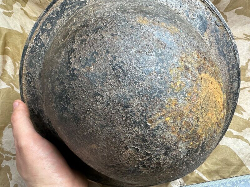 British Army Mk2 Brodie Helmet - Original WW2 - South African Manufactured - The Militaria Shop