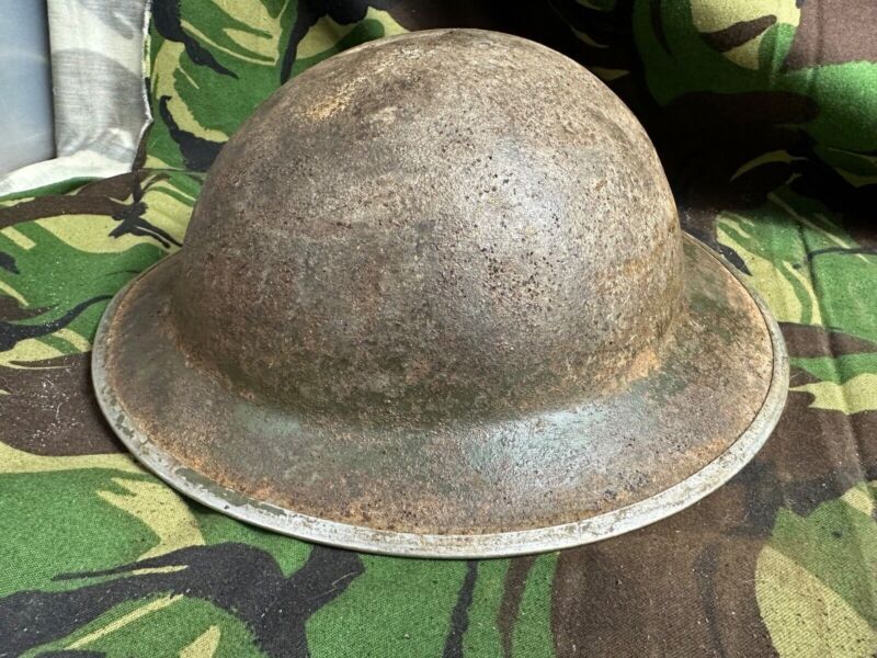 British Army Mk2 Brodie Helmet - Original WW2 - South African Manufactured - The Militaria Shop