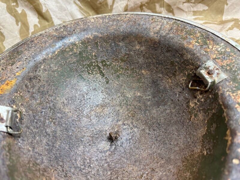 British Army Mk2 Brodie Helmet - Original WW2 - South African Manufactured - The Militaria Shop