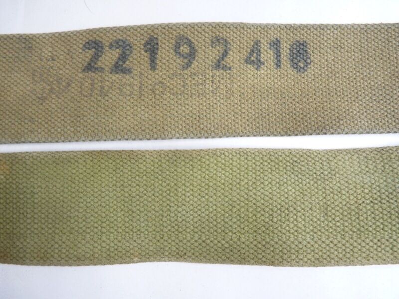 Original WW2 Pattern British Army L Straps Pair - 37 Pattern Webbing Haversack - The Militaria Shop