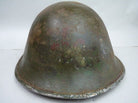 Original WW2 British / Canadian Mk3 Turtle Helmet Untouched Paint - The Militaria Shop