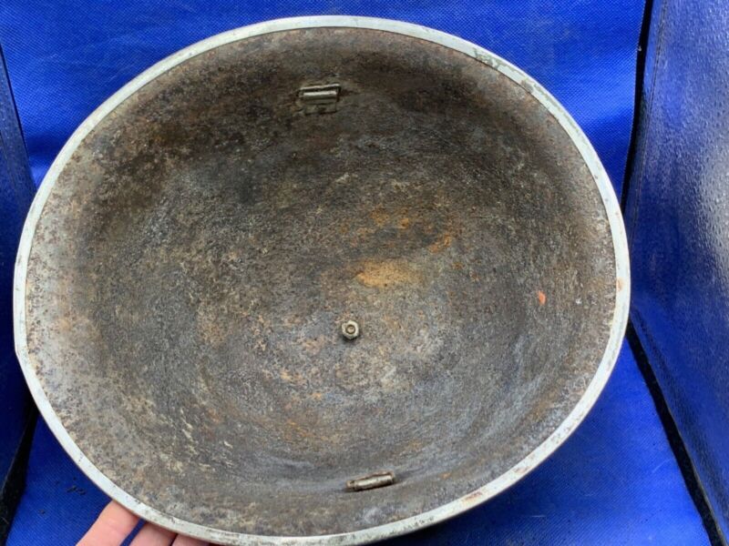 WW2 Canadian Army Mk3 Turtle Helmet - Original WW2 Helmet Shell - High Rivet - The Militaria Shop