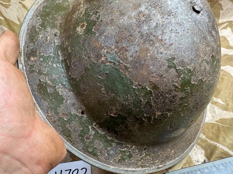 British Army Mk2 Brodie Helmet - Original WW2 - South African Manufactured - The Militaria Shop