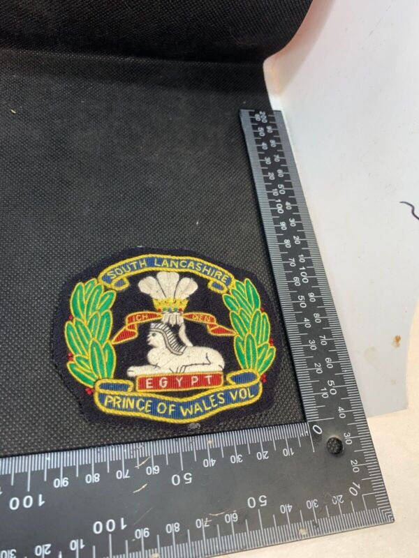 British Army South Lancashire Prince of Wales Volunteer Embroidered Blazer Badge - The Militaria Shop