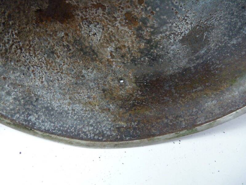 Original WW2 British / Canadian Army Mk3 High Rivet Turtle Army Combat Helmet - The Militaria Shop