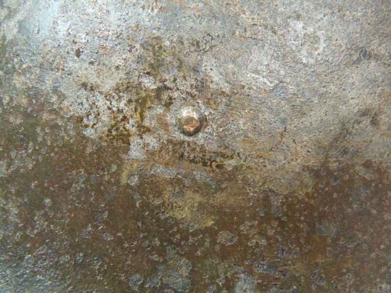 Original Mk3 Canadian / British Army WW2 Turtle Helmet High Rivet - The Militaria Shop