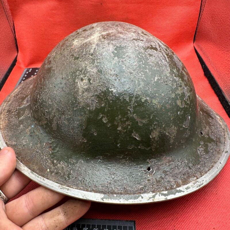British Army Mk2 Brodie Helmet - Original WW2 - South African Manufactured - The Militaria Shop