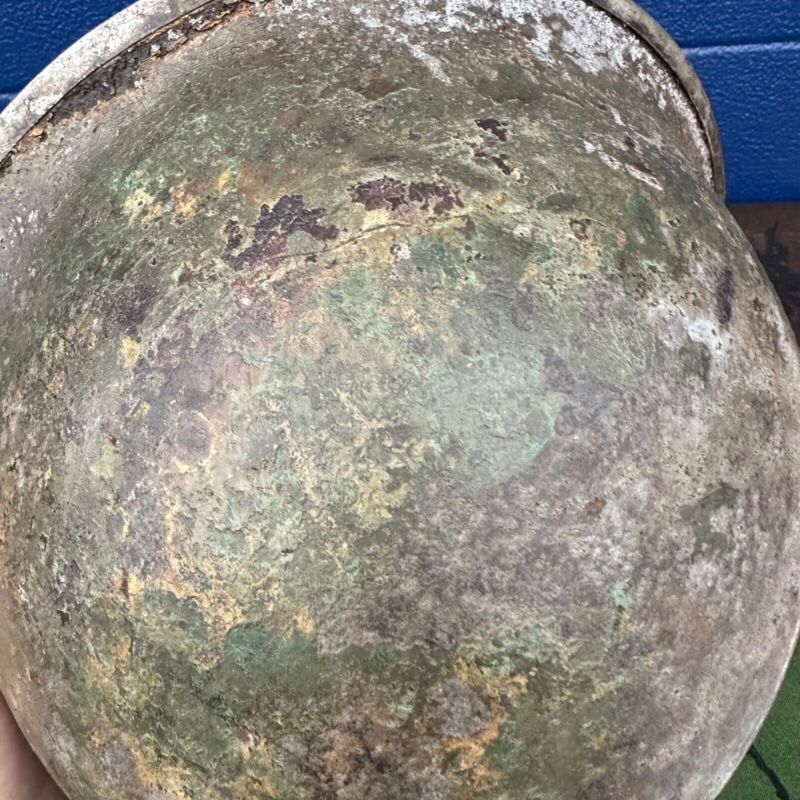 WW2 Canadian Army Mk3 Turtle Helmet - Original Helmet Shell - High Rivet - The Militaria Shop