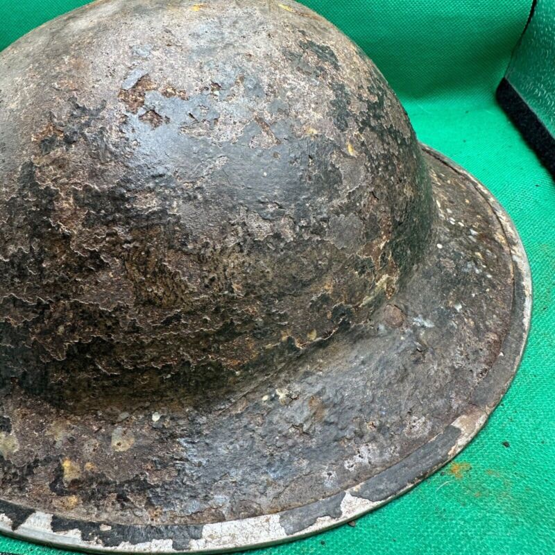 British Army Mk2 Brodie Helmet - Original WW2 - South African Manufactured - The Militaria Shop