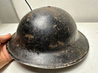 WW2 British / South African Army Mk2 Brodie Combat Helmet - Complete w/Liner - The Militaria Shop