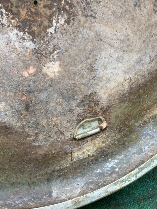 WW2 Canadian Army Mk3 Turtle Helmet - Original WW2 Helmet Shell - High Rivet - The Militaria Shop