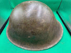 WW2 Canadian Army Mk3 Turtle Helmet - Original WW2 Helmet Shell - High Rivet - The Militaria Shop