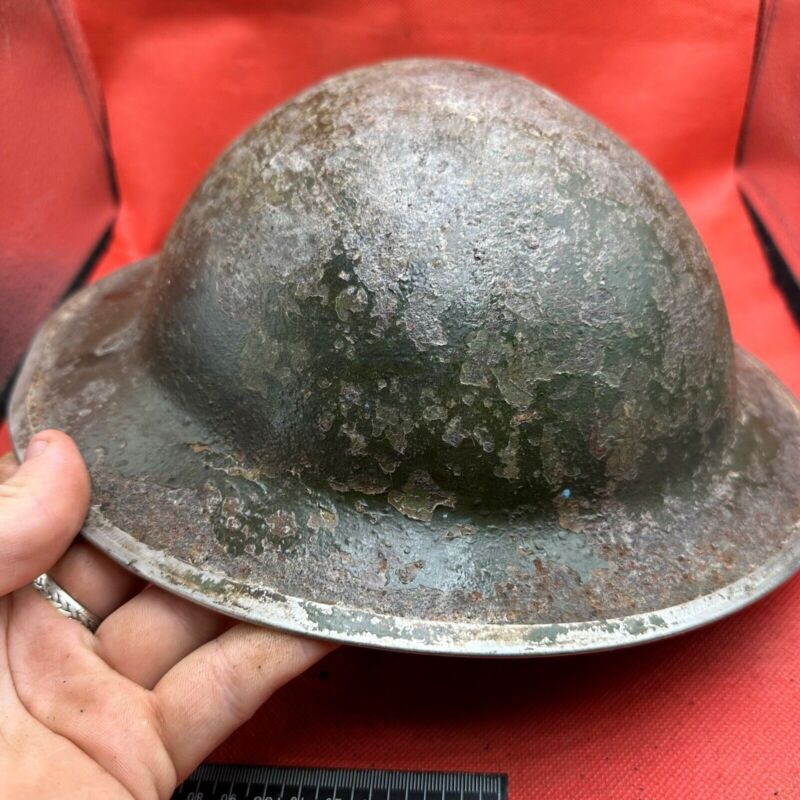 British Army Mk2 Brodie Helmet - Original WW2 - South African Manufactured - The Militaria Shop