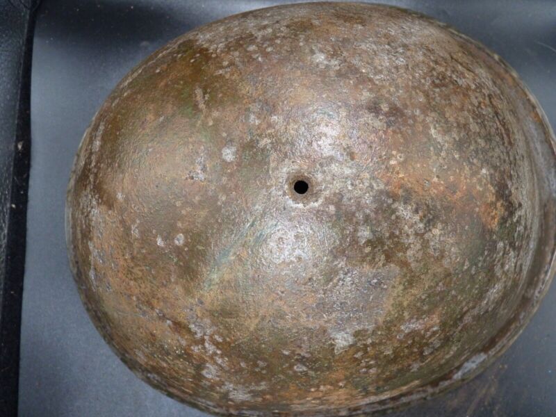 Mk3 Canadian / British Army Original WW2 Turtle Helmet High Rivet - The Militaria Shop