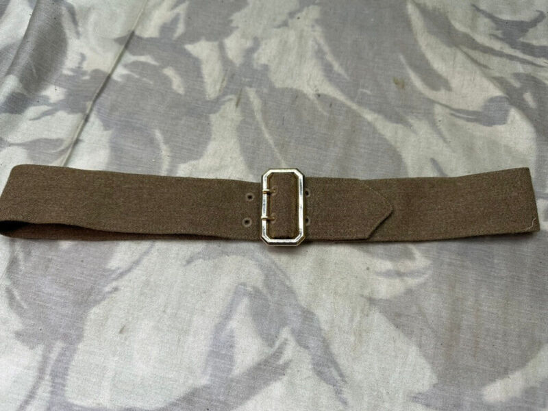 Genuine British Army No2 FAD Uniform Jacket Belt & Buckkle - 32" Waist - The Militaria Shop