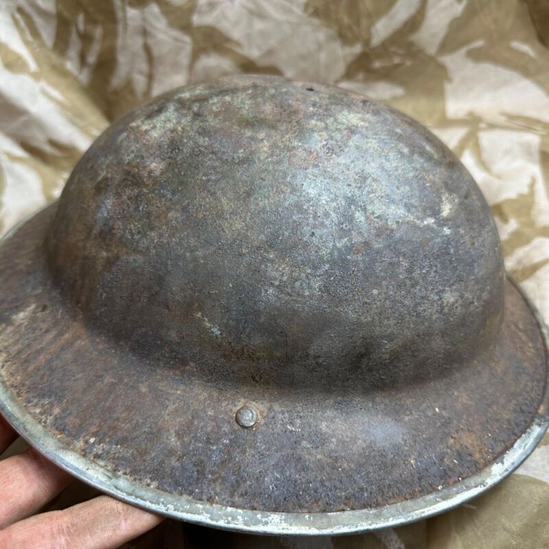 British Army Mk2 Brodie Helmet - Original WW2 - South African Manufactured - The Militaria Shop