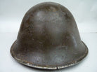 Original WW2 British / Canadian Mk3 Turtle Helmet Untouched Paint - The Militaria Shop