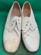 Original WW2 British Army Women's White Summer Shoes - ATS WAAF - Size 230s - The Militaria Shop