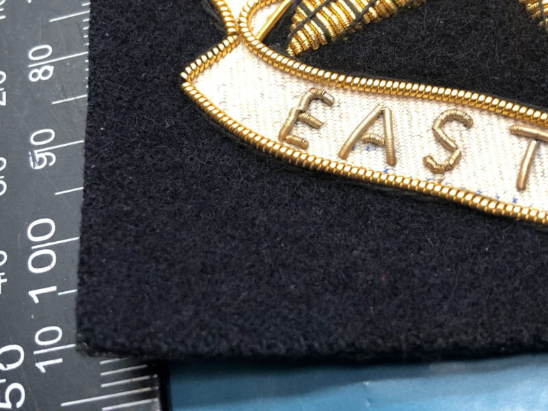 British Army Bullion Embroidered Blazer Badge - East Surrey Regiment - The Militaria Shop