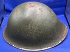 WW2 Canadian Army Mk3 Turtle Helmet - Original WW2 Helmet Shell - High Rivet - The Militaria Shop
