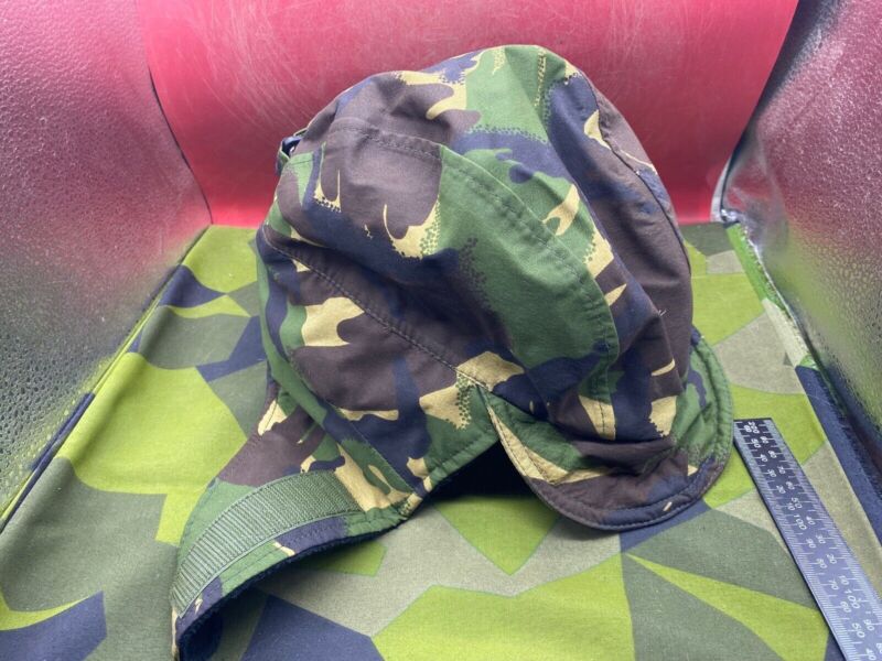 Original British Army DPM Camouflage Winter Cold Weather Cap with Ear Flaps - The Militaria Shop