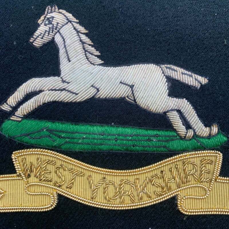 British Army Bullion Embroidered Blazer Badge - West Yorkshire - The Militaria Shop