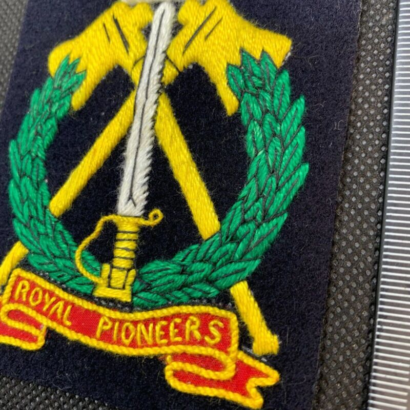 British Army Royal Pioneers Regiment Embroidered Blazer Badge - The Militaria Shop