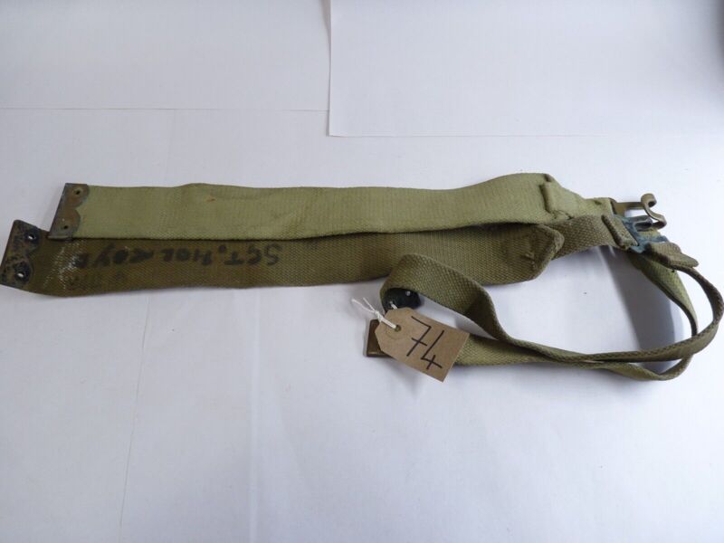 Original WW2 Pattern British Army L Straps Pair - 37 Pattern Webbing Haversack - The Militaria Shop