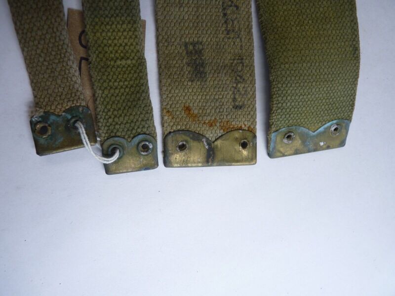 Original WW2 Pattern British Army L Straps Pair - 37 Pattern Webbing Haversack - The Militaria Shop