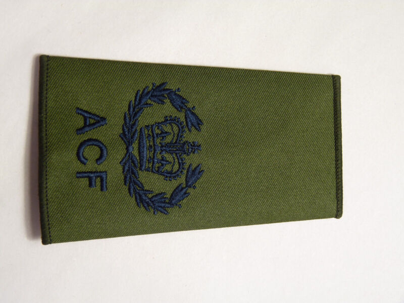 OD Green Rank Slides / Epaulette Single Genuine British Army - ACF WO - The Militaria Shop