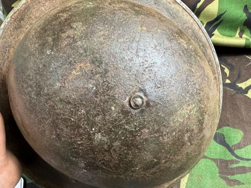 British Army Mk2 Brodie Helmet - Original WW2 - South African Manufactured - The Militaria Shop