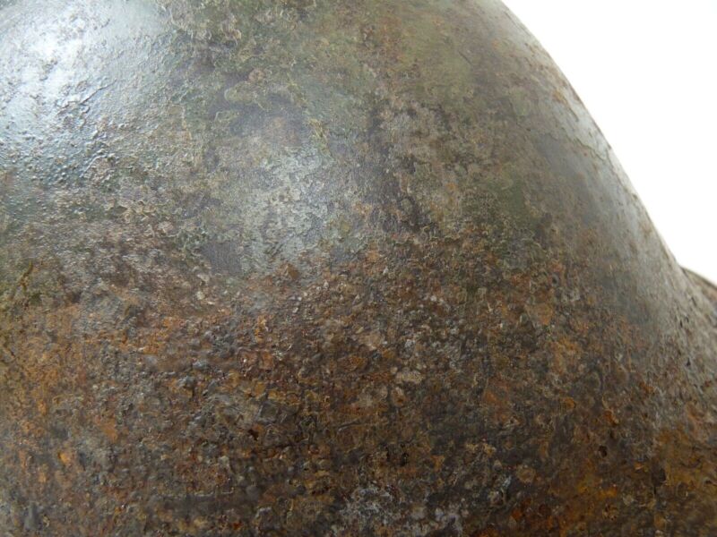 Original Mk3 Canadian / British Army WW2 Turtle Helmet High Rivet - The Militaria Shop