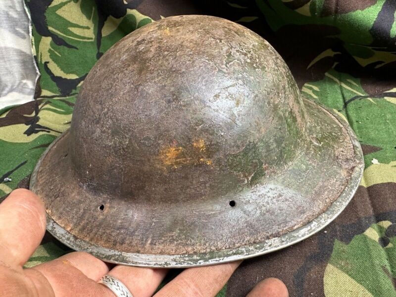 British Army Mk2 Brodie Helmet - Original WW2 - South African Manufactured - The Militaria Shop