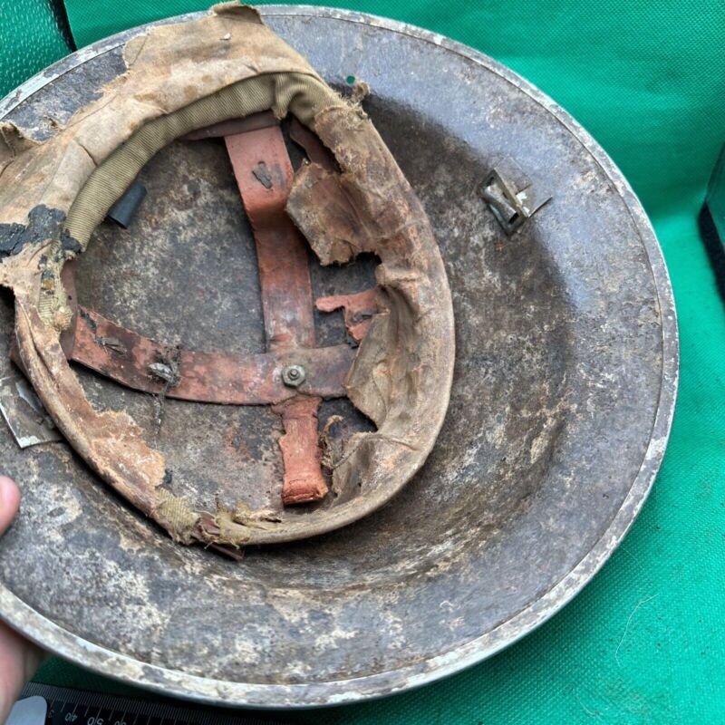 British Army Mk2 Brodie Helmet - Original WW2 - South African Manufactured - The Militaria Shop