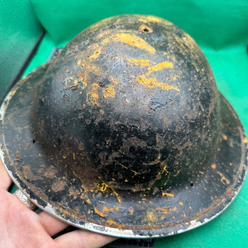 British Army Mk2 Brodie Helmet - Original WW2 - South African Manufactured - The Militaria Shop