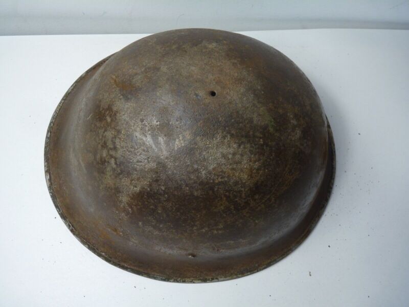 Mk3 Canadian / British Army Original WW2 Turtle Helmet High Rivet - The Militaria Shop