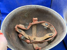 WW2 Canadian Army Mk3 Turtle Helmet - Original WW2 Helmet Shell - High Rivet - The Militaria Shop