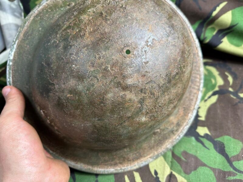 British Army Mk2 Brodie Helmet - Original WW2 - South African Manufactured - The Militaria Shop