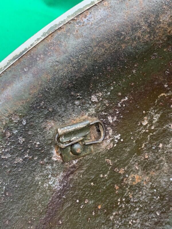 WW2 Canadian Army Mk3 Turtle Helmet - Original WW2 Helmet Shell - High Rivet - The Militaria Shop